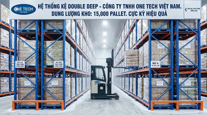 Kệ Double Deep kho lạnh Bắc Ninh Kệ Double Deep kho lạnh Bắc Ninh tăng sức chứa pallet