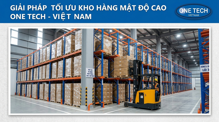 Kệ Drive-In tăng mật độ lưu trữ pallet cho kho Bắc Ninh