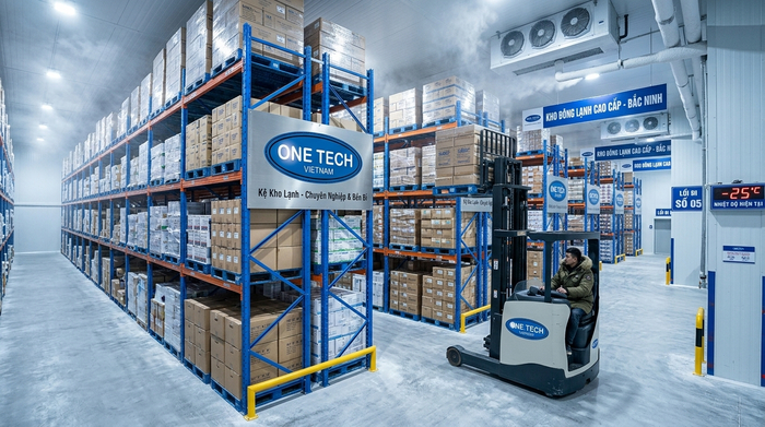 Kệ kho lạnh Bắc Ninh cho nhà máy FDI Kệ kho lạnh Bắc Ninh trong nhà máy khu công nghiệp