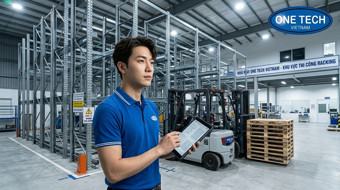 Khảo sát lắp đặt kệ drive in Bắc Ninh tại nhà xưởng