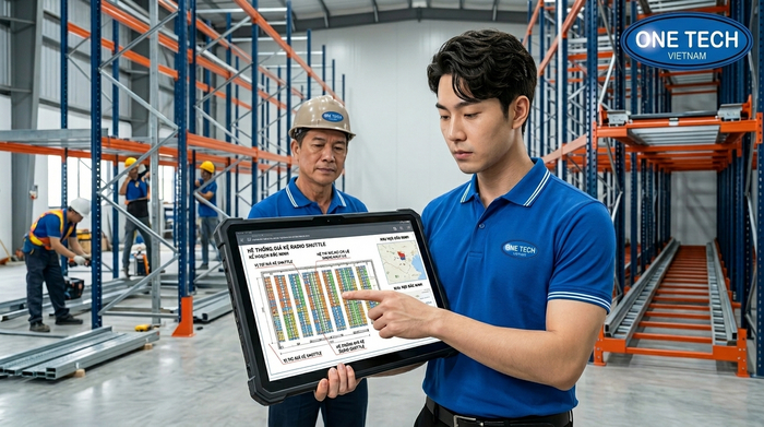 Quy trình khảo sát thiết kế và lắp đặt kệ Radio Shuttle Bắc Ninh