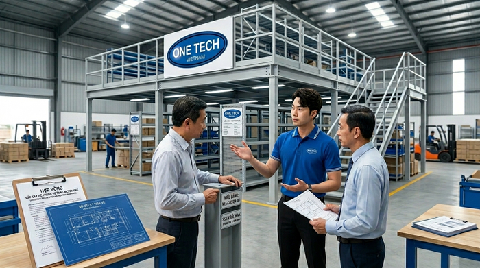 Sử dụng kệ sàn mezzanine an toàn trong kho công nghiệp