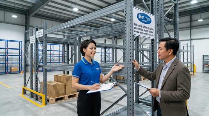 Bàn giao nghiệm thu hệ kệ Selective sau lắp đặt