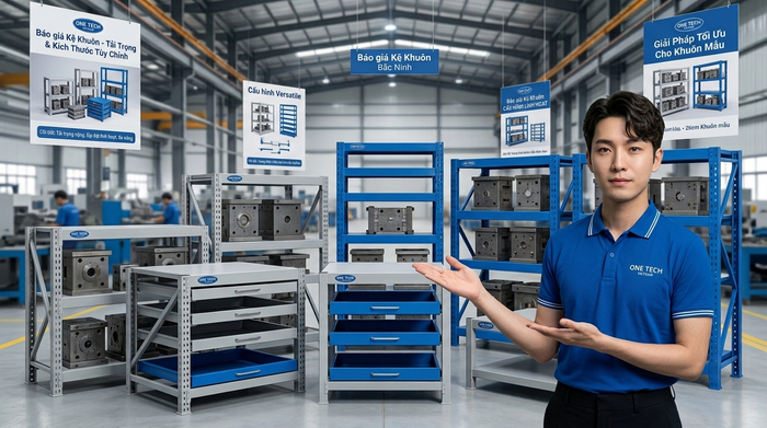Báo giá kệ khuôn Bắc Ninh theo tải trọng kích thước và cấu hình
