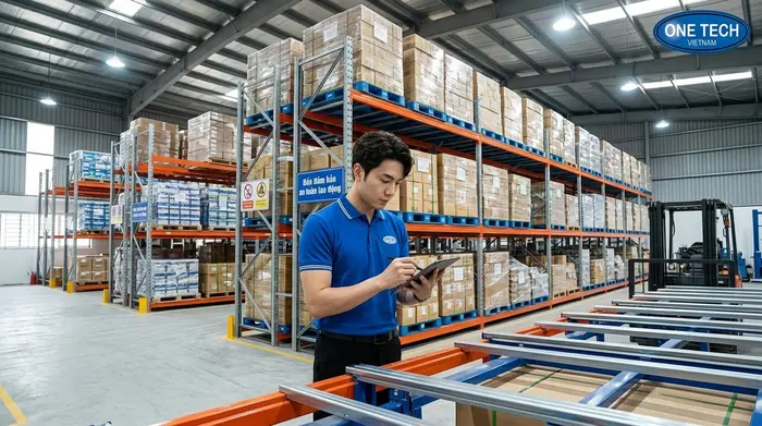 Bảo trì và kiểm tra an toàn kệ push back Bắc Ninh sau lắp đặt