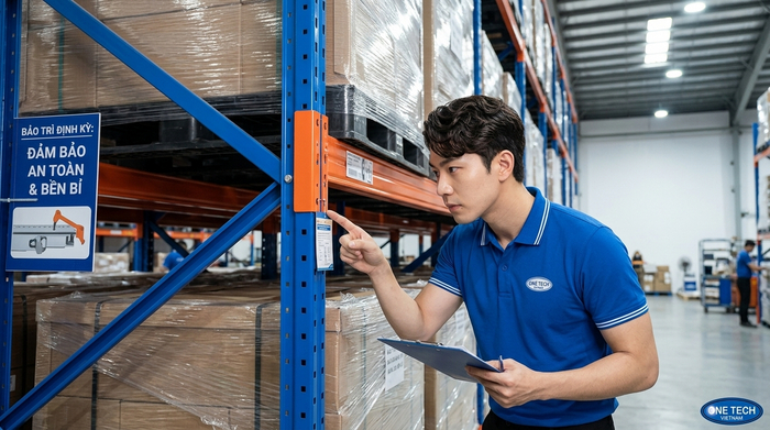 Bảo trì định kỳ kệ Selective trong kho công nghiệp