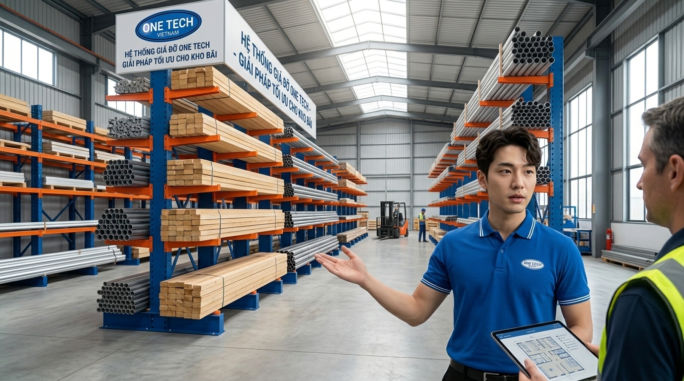 Đơn vị cung cấp kệ tay đỡ Bắc Ninh khảo sát kho thực tế
