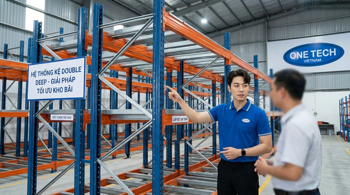 Đơn vị thi công Kệ Double Deep Bắc Ninh cần có năng lực khảo sát thiết kế và lắp đặt an toàn