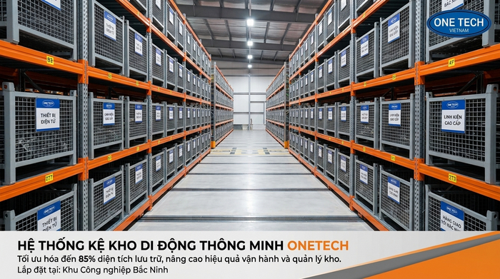 Tổng quan hệ thống kệ kho di động Bắc Ninh trong nhà xưởng