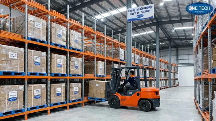 Kệ push back Bắc Ninh ứng dụng trong kho công nghiệp tải trọng nặng
