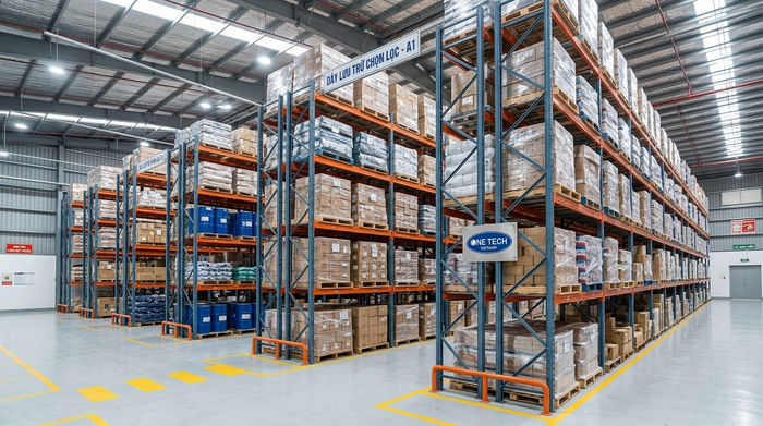 Kệ Selective trong hệ thống kệ kho thông minh Bắc Ninh Kệ Selective cho kho pallet tại Bắc Ninh