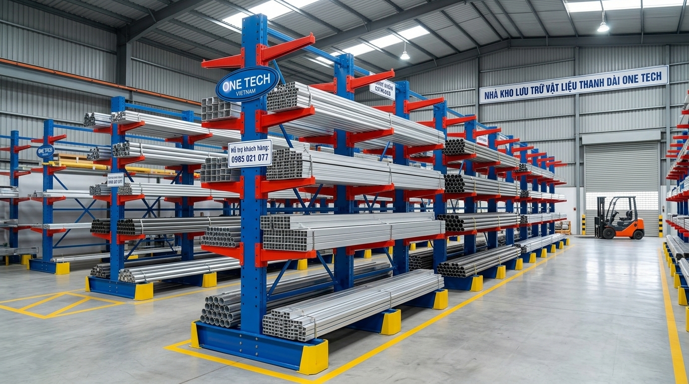 Kệ tay đỡ lưu trữ nhôm định hình và thanh kim loại