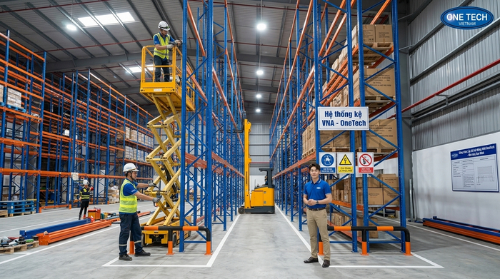 Thi công lắp đặt kệ VNA tại Bắc Ninh Lắp đặt hệ kệ VNA tại kho công nghiệp ở Bắc Ninh