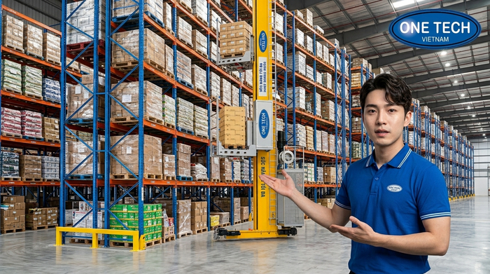 OneTech tư vấn Stacker-Crane Bắc Ninh cho kho công nghiệp