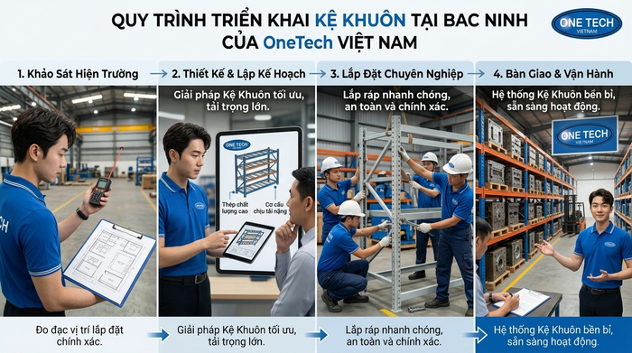 Quy trình triển khai kệ khuôn Bắc Ninh từ khảo sát đến bàn giao