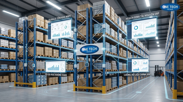 Tích hợp WMS và ERP giúp kiểm soát tồn kho trong kho trung chuyển