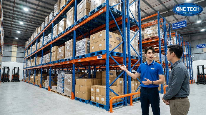 Tư vấn Kệ Double Deep Bắc Ninh cho kho công nghiệp tải trọng nặng