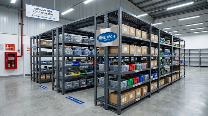 Ứng dụng kệ sắt v lỗ tại KCN Bắc Ninh
