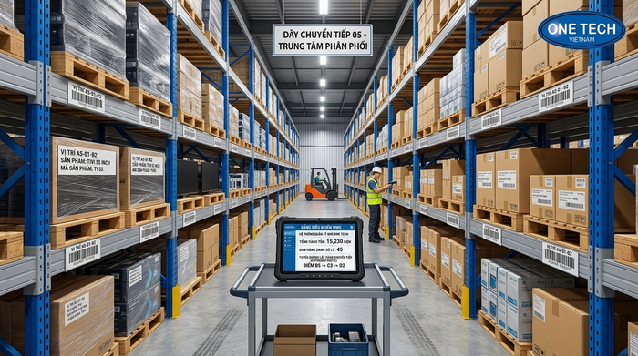 Quản lý kho trung chuyển bằng WMS mã vạch và vị trí kệ