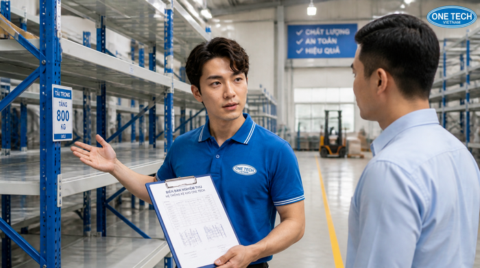 Bàn giao hệ thống kệ kho logistics sau lắp đặt