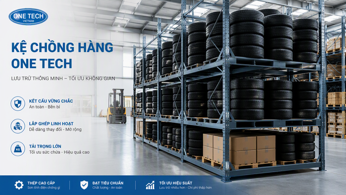 Cấu tạo kệ xếp chồng stacking rack gồm khung đáy chân trụ và thanh giằng