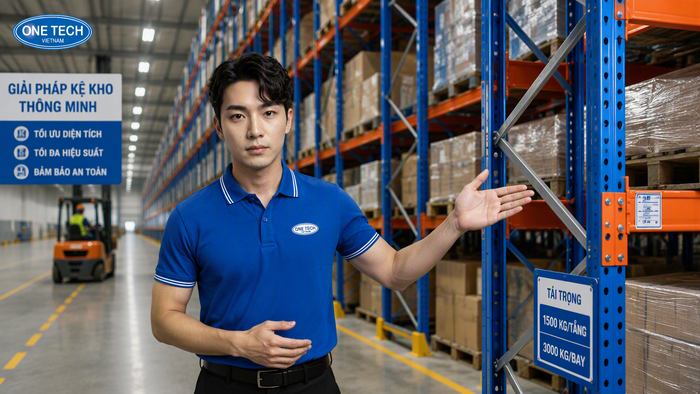 Hệ thống kệ kho hàng Bắc Ninh trong nhà xưởng công nghiệp Thiết bị nhà kho Bắc Ninh với hệ thống kệ pallet trong nhà xưởng