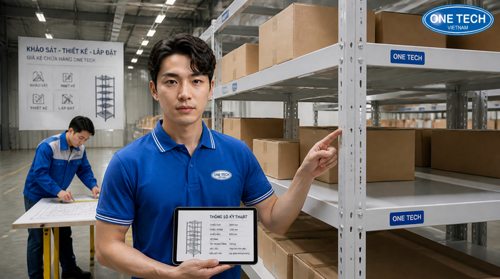 Quy trình khảo sát thiết kế và lắp đặt kệ tải trọng nhẹ tại Bắc Ninh