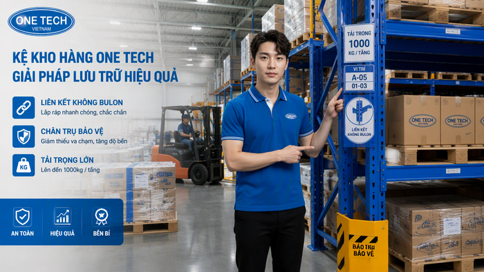 Thiết bị phụ trợ giúp kho vận hành an toàn Thiết bị phụ trợ cho kho hàng gồm pallet xe nâng và bảo vệ chân kệ