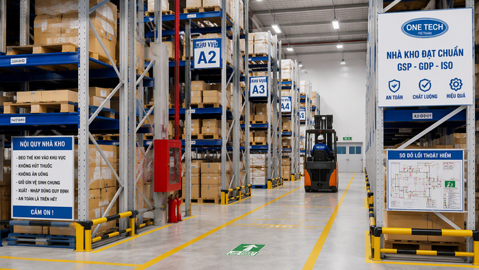 Thiết kế kệ kho dược phẩm theo xe nâng Thiết kế kệ kho dược phẩm theo xe nâng và lối đi trong kho Bắc Ninh