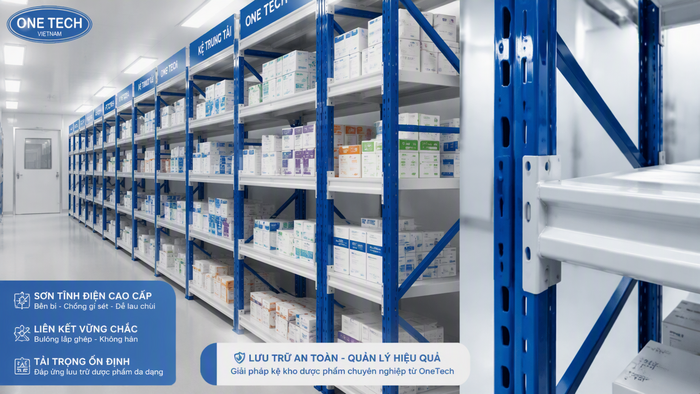 Tiêu chuẩn bề mặt kệ kho dược phẩm Bề mặt sơn tĩnh điện của kệ kho dược phẩm cần bền và dễ vệ sinh