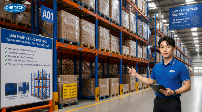 Tối ưu mật độ lưu trữ bằng hệ thống kệ kho logistics
