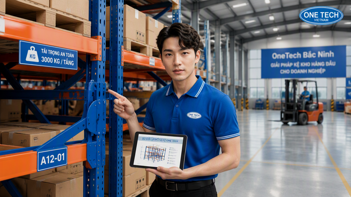 Kệ kho hàng Bắc Ninh tư vấn giải pháp lưu trữ công nghiệp Tư vấn giải pháp kệ kho hàng Bắc Ninh trực thuộc OneTech group
