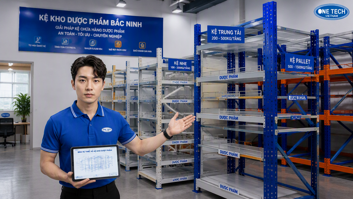 Tư vấn kệ kho dược phẩm Bắc Ninh OneTech Tư vấn thiết kế kệ kho dược phẩm Bắc Ninh bởi Kệ kho hàng Bắc Ninh OneTech