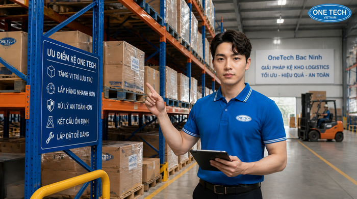 Tư vấn kệ kho logistics Bắc Ninh trực thuộc tập đoàn OneTech