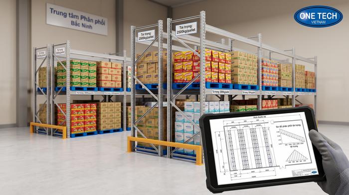 Báo giá kệ kho FMCG Bắc Ninh theo bản vẽ và tải trọng thực tế