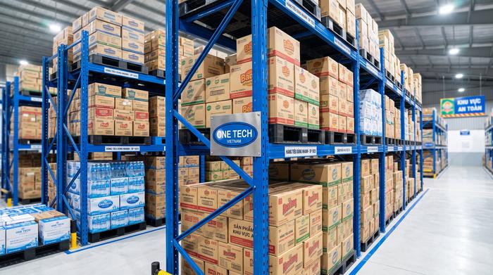 Kệ kho FMCG Bắc Ninh cho kho hàng tiêu dùng nhanh nhiều SKU